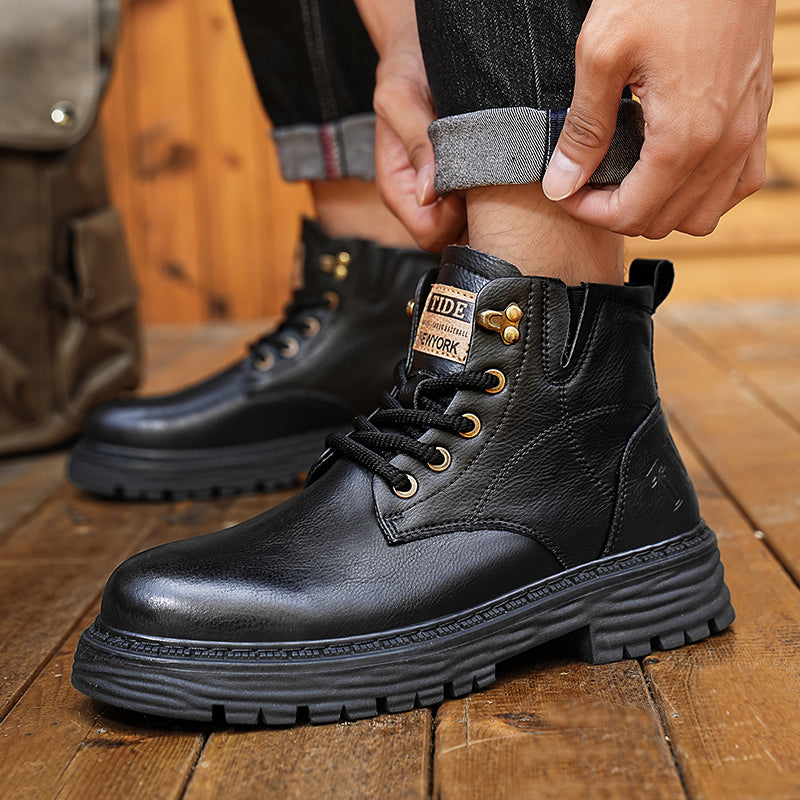 VEIGGARA | MartinBoots - Bottes en cuir véritable de qualité supérieure pour hommes