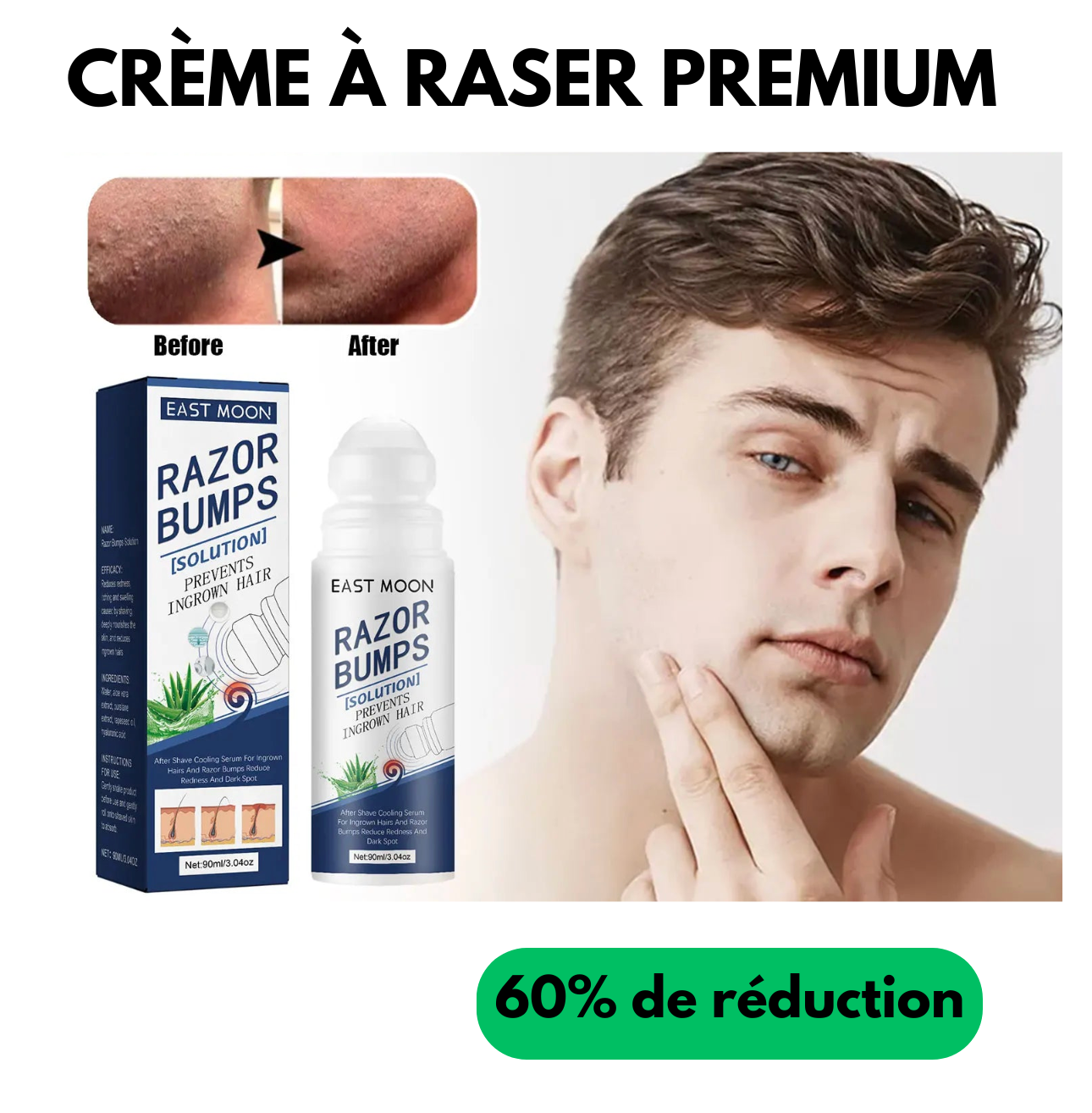 Crème à raser spéciale lisse