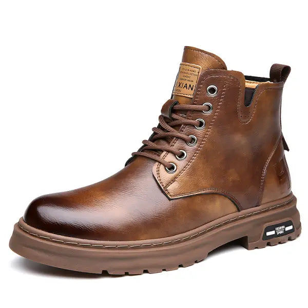 VEIGGARA | MartinBoots - Bottes en cuir véritable de qualité supérieure pour hommes