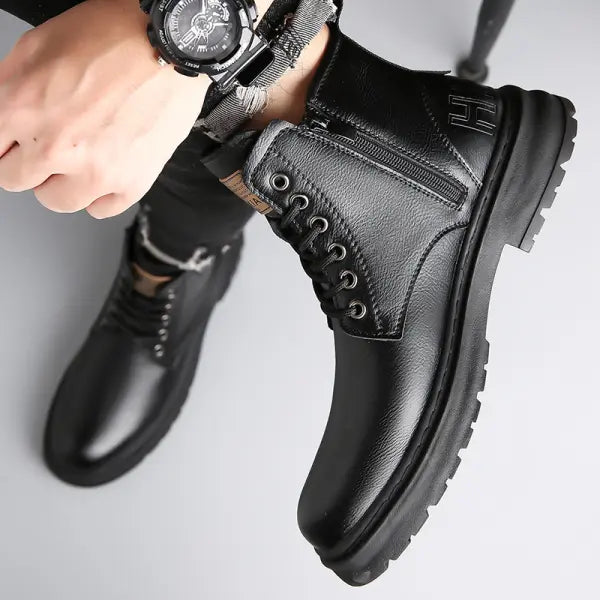 VEIGGARA | MartinBoots - Bottes en cuir véritable de qualité supérieure pour hommes