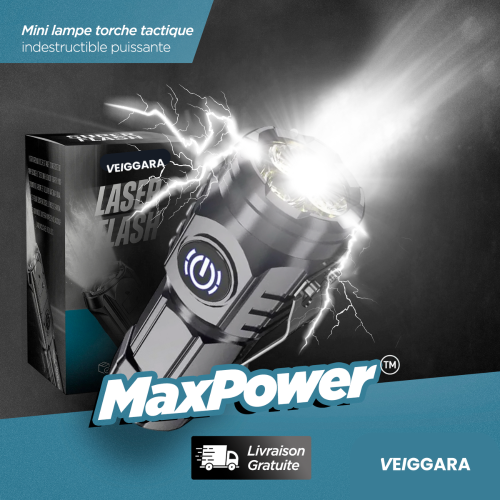 MaxPower™️ - Mini lampe torche tactique indestructible puissante